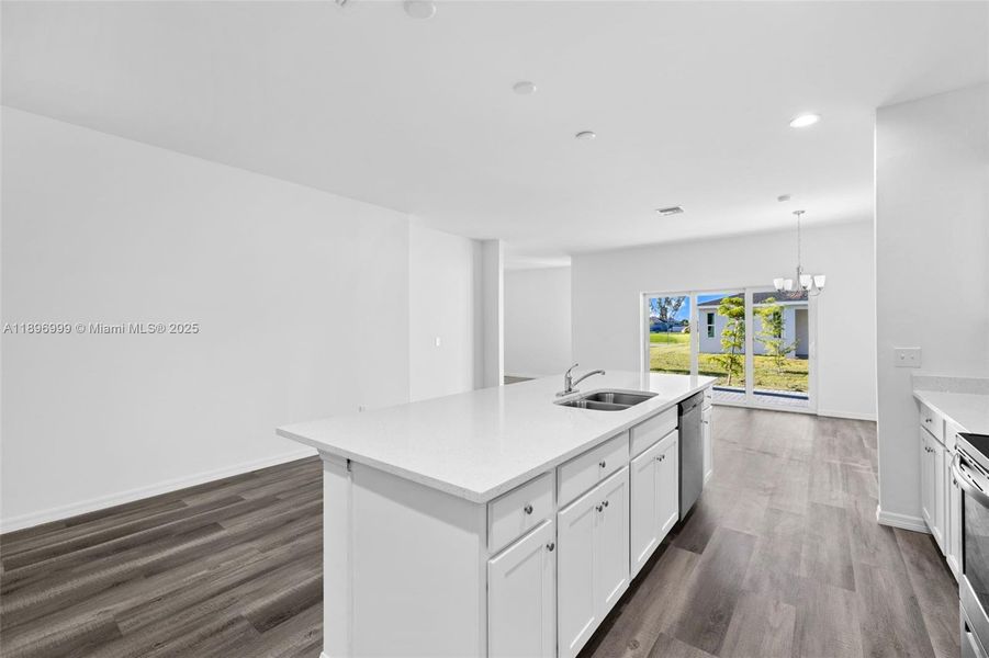 Furnished interior view inside a new home in , Cape Coral (Image 8). Furnished interior view inside a new home in , Cape Coral (Image 8).