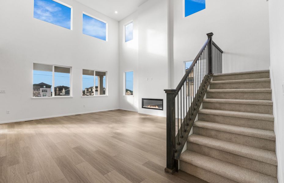 Spacious, unfurnished interior of a new home in Harvest Crossing, Aurora (Image 27). Spacious, unfurnished interior of a new home in Harvest Crossing, Aurora (Image 27).