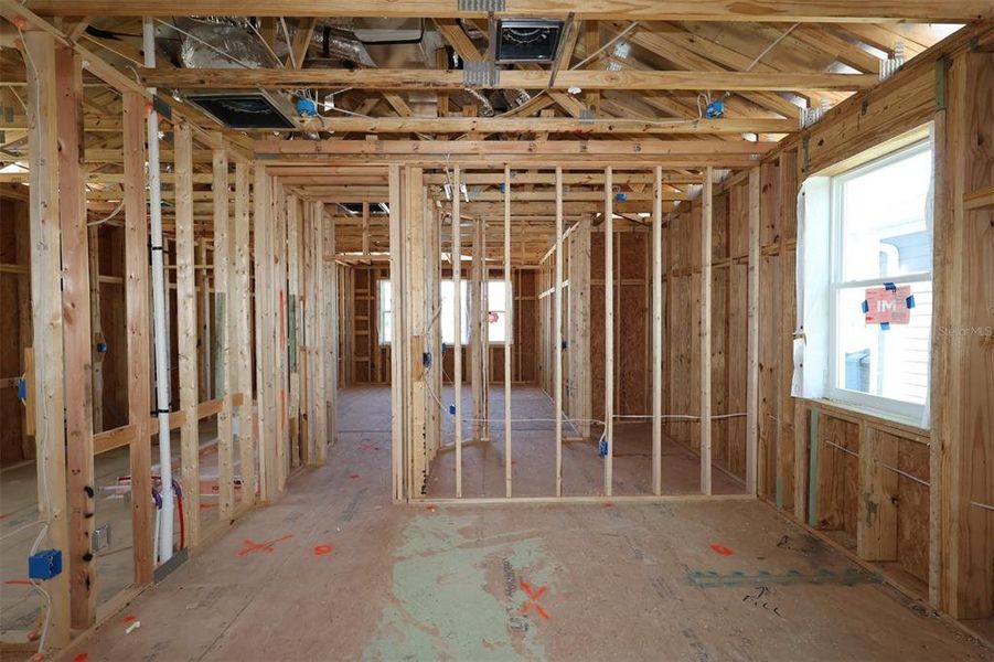 In-progress construction of a new home in Center Lake on the Park, St. Cloud, FL (Image 12).