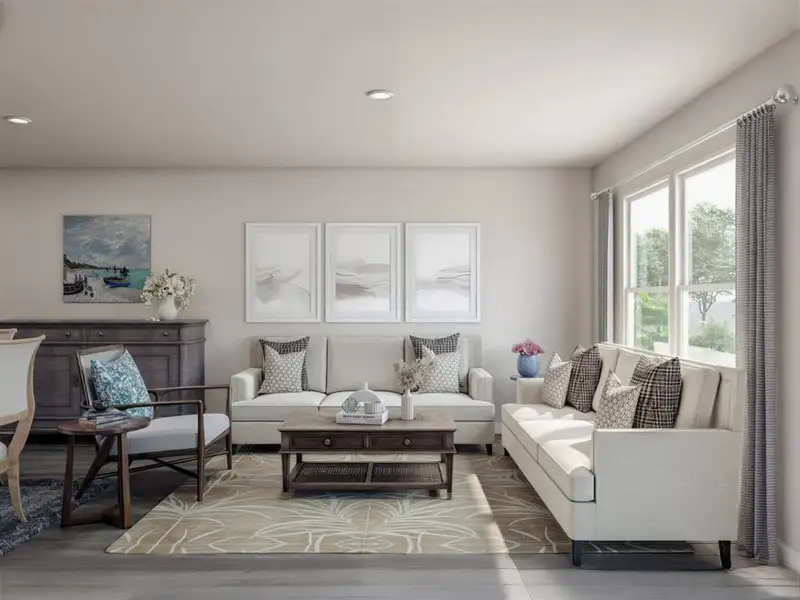 Furnished interior view inside a new home in Cresson Estates, Cresson (Image 10).