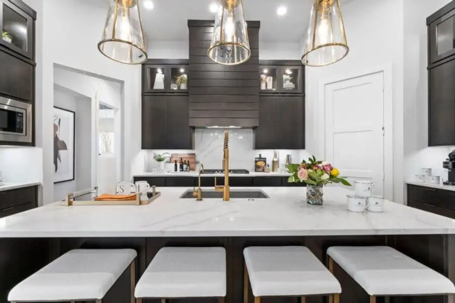 new build homes magnolia modern kitchen with island