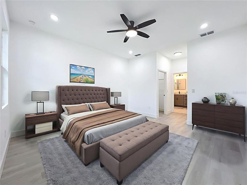 Furnished interior view inside a new home in , Orlando (Image 40).