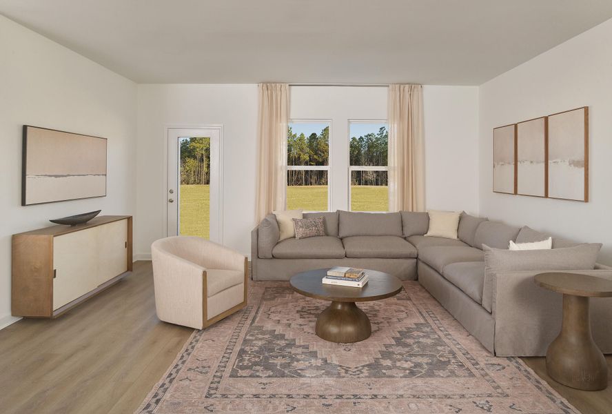 Furnished interior view inside a new home in , Ravenel (Image 8).