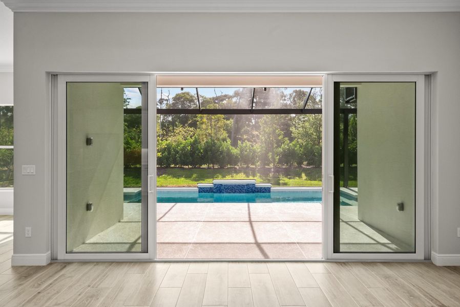 2D floor plan layout for the Weston Signature by GHO Homes in High Pointe, Vero Beach, FL (Image 6).