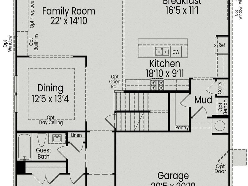 2D floor plan layout of this home in Montrose, Aberdeen, NC (Image 3). 2D floor plan layout of this home in Montrose, Aberdeen, NC (Image 3).