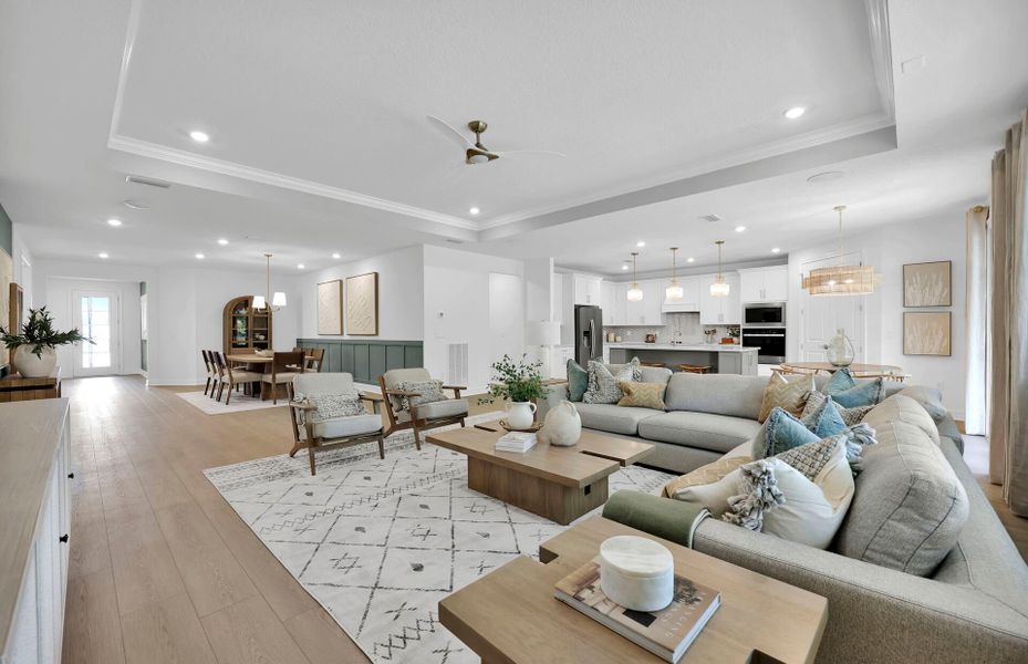 Furnished interior view inside a new home in Hyland Trail, Green Cove Springs (Image 11).