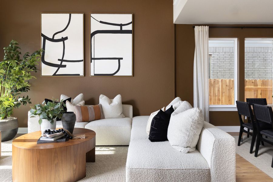 Furnished interior view inside a new home in Heritage, Dripping Springs (Image 27).