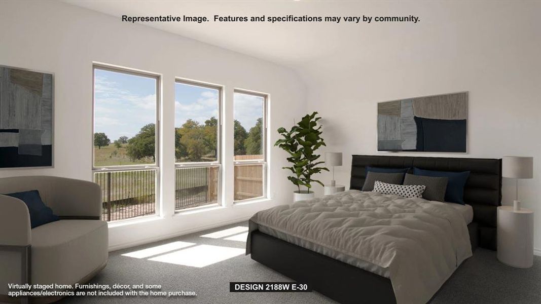 Furnished interior view inside a new home in Devonshire - Reserve 45', Forney (Image 3). Furnished interior view inside a new home in Devonshire - Reserve 45', Forney (Image 3).