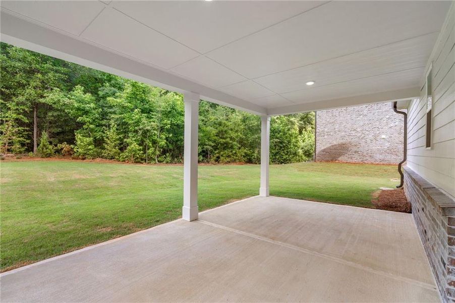 Exterior details and patio area of a home in Windsong Estates, McDonough (Image 3).