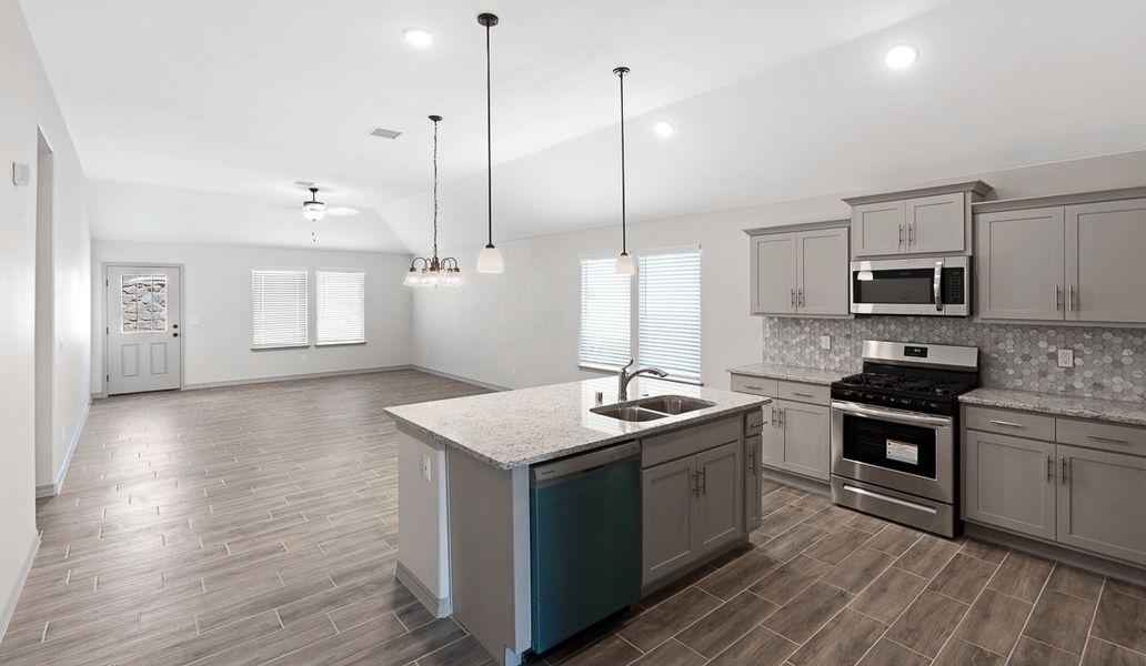 Representative furnished interior of a home built from the Rose- 1941SSC by Saratoga Homes in Paseo Del Este, El Paso (Image 4).