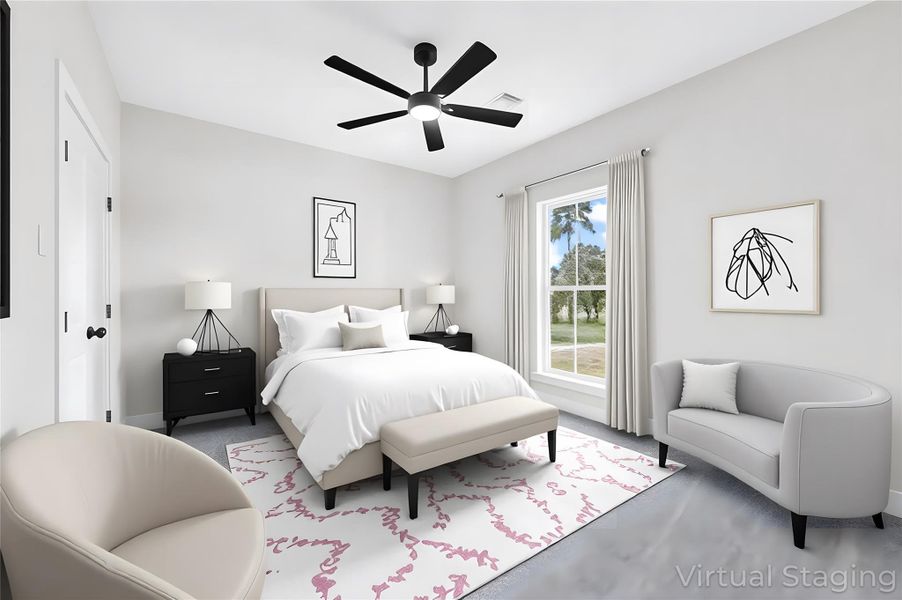 Furnished interior view inside a new home in , Plantersville (Image 30).