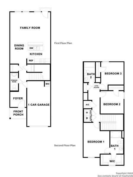 2D floor plan layout of this home in Bollinger, Maxwell, TX (Image 3).