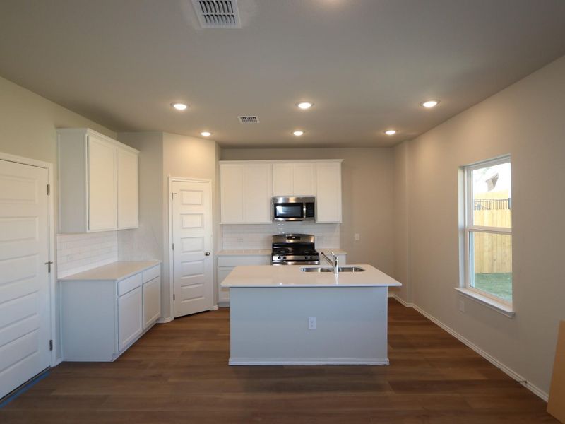 Furnished interior view inside a new home in Cascades at Onion Creek, Austin (Image 4). Furnished interior view inside a new home in Cascades at Onion Creek, Austin (Image 4).
