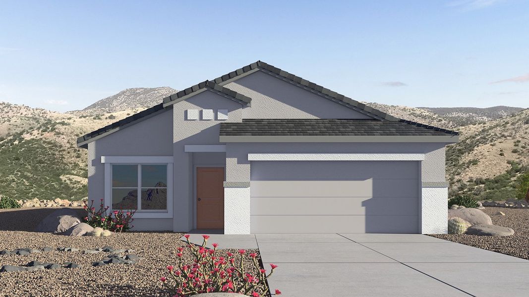 Representative exterior photo of a completed home built from the Parker by D.R. Horton in Saguaro Bloom, Marana, AZ (Image 16). Representative exterior photo of a completed home built from the Parker by D.R. Horton in Saguaro Bloom, Marana, AZ (Image 16).