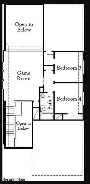 2D floor plan layout of this home in Bridgeland, Cypress, TX (Image 3). 2D floor plan layout of this home in Bridgeland, Cypress, TX (Image 3).