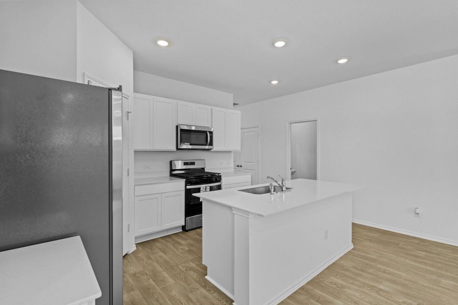 Furnished interior view inside a new home in Valverde, Bastrop (Image 7).