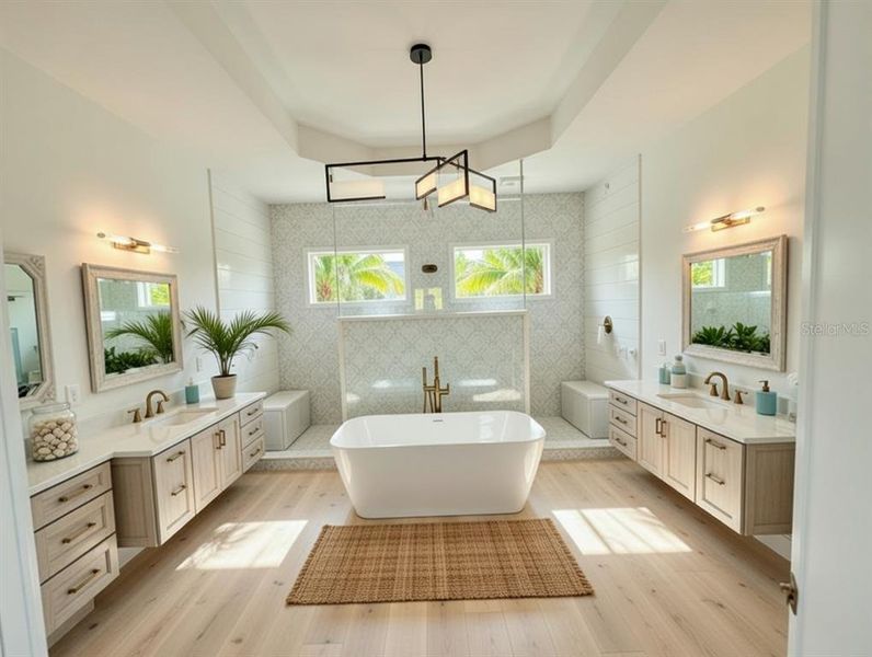 Furnished interior view inside a new home in , Port Charlotte (Image 5). Furnished interior view inside a new home in , Port Charlotte (Image 5).