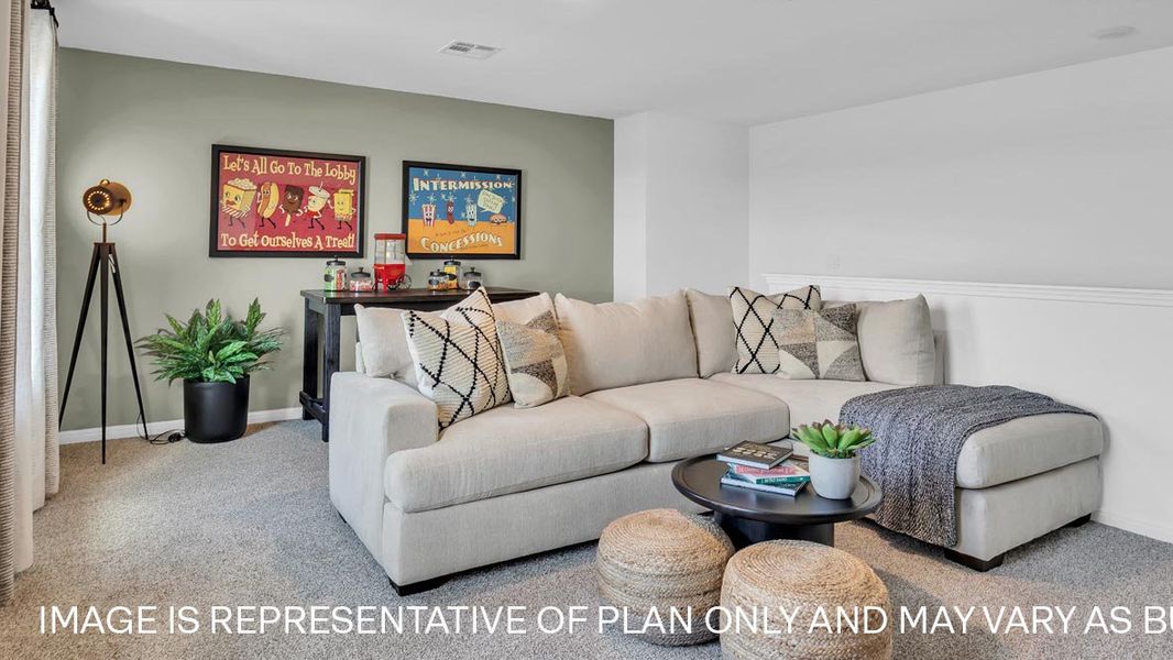 Furnished interior view inside a new home in Bar W Ranch, Leander (Image 17).