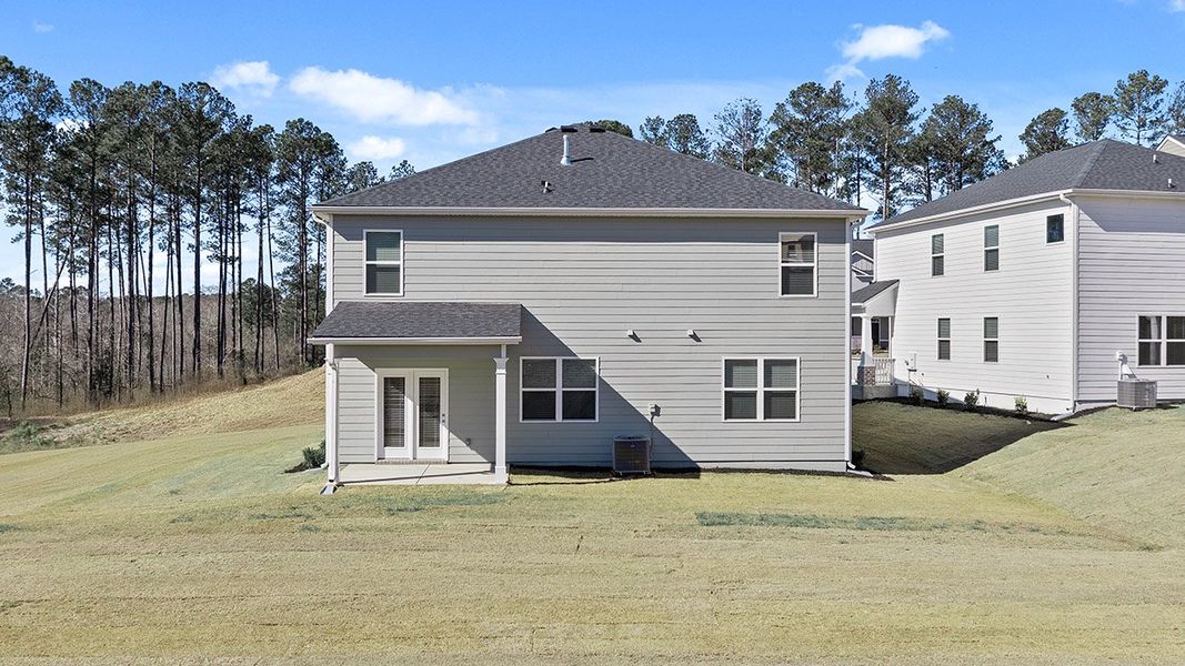 Exterior details and patio area of a home in Southwind Village, Evans (Image 3).