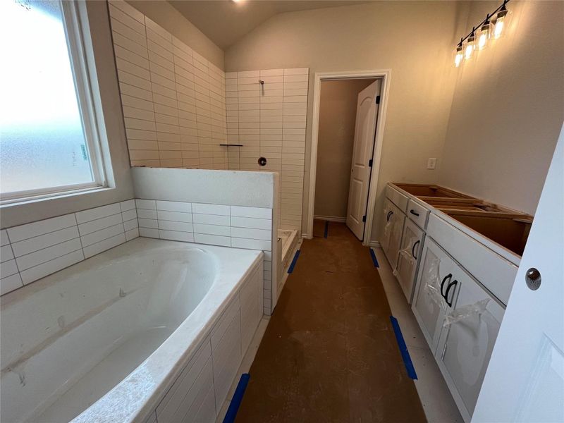 In-progress construction of a new home in Lariat, Liberty Hill, TX (Image 29).