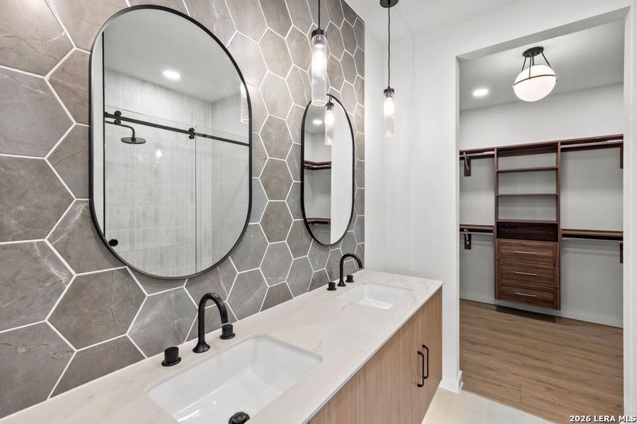 Furnished interior view inside a new home in , New Braunfels (Image 32).
