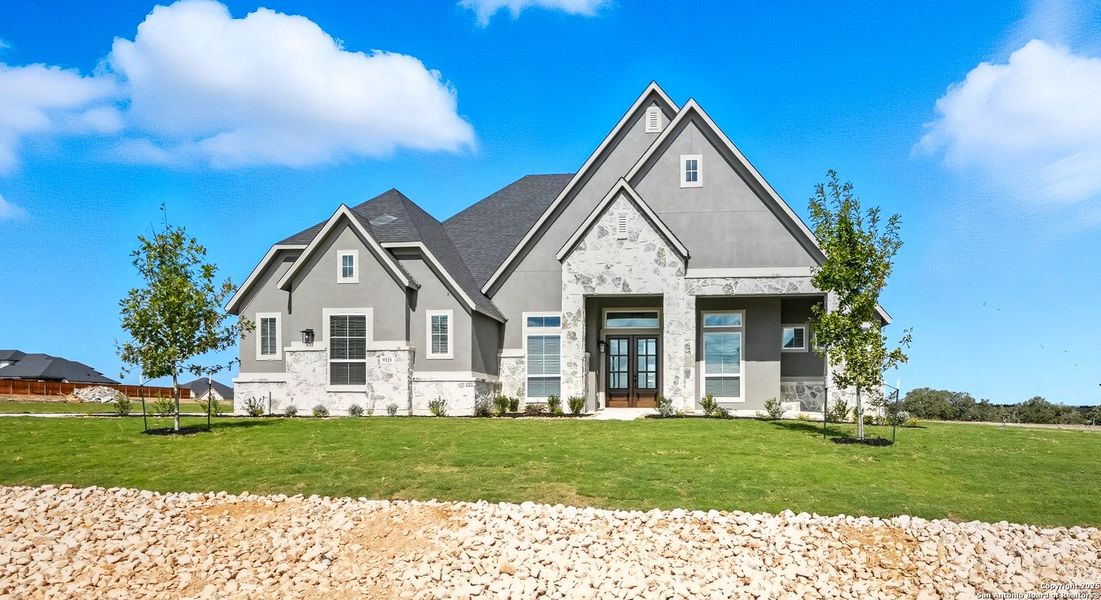 Front exterior of a new home in Regency Ranch – New Phase Now Selling, Marion, TX, highlighting curb appeal (Image 23). Front exterior of a new home in Regency Ranch – New Phase Now Selling, Marion, TX, highlighting curb appeal (Image 23).