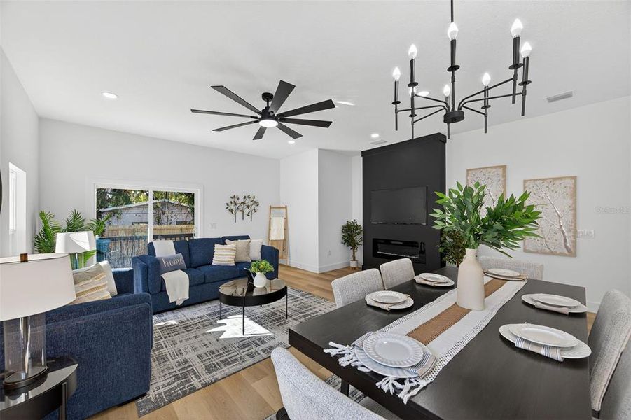 Furnished interior view inside a new home in , Tampa (Image 5). Furnished interior view inside a new home in , Tampa (Image 5).