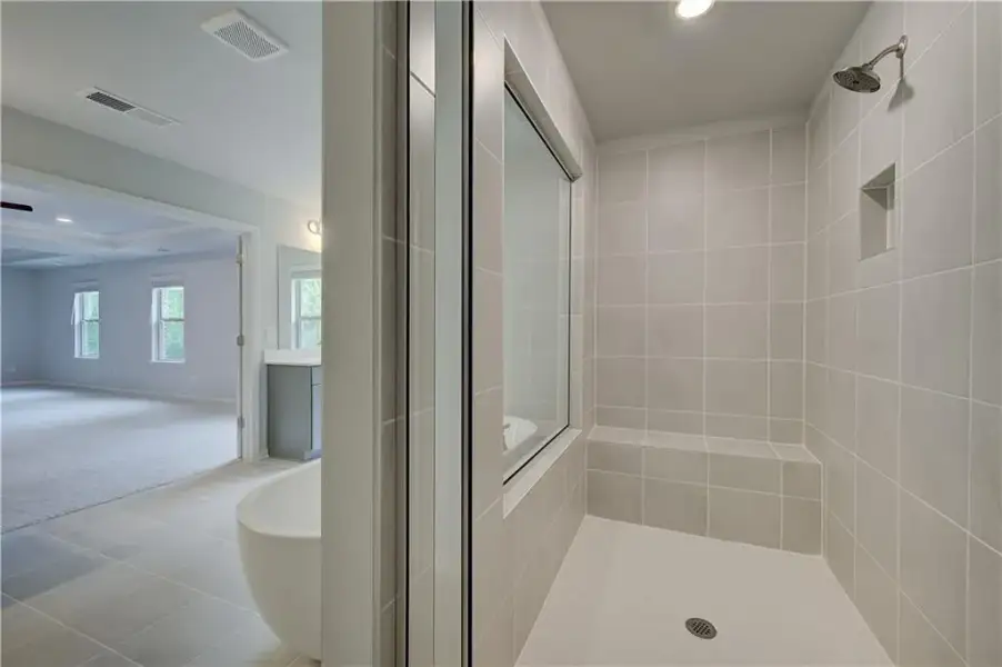 Close-up of interior finishes inside a home in Cambria at Traditions, Hampton (Image 11).