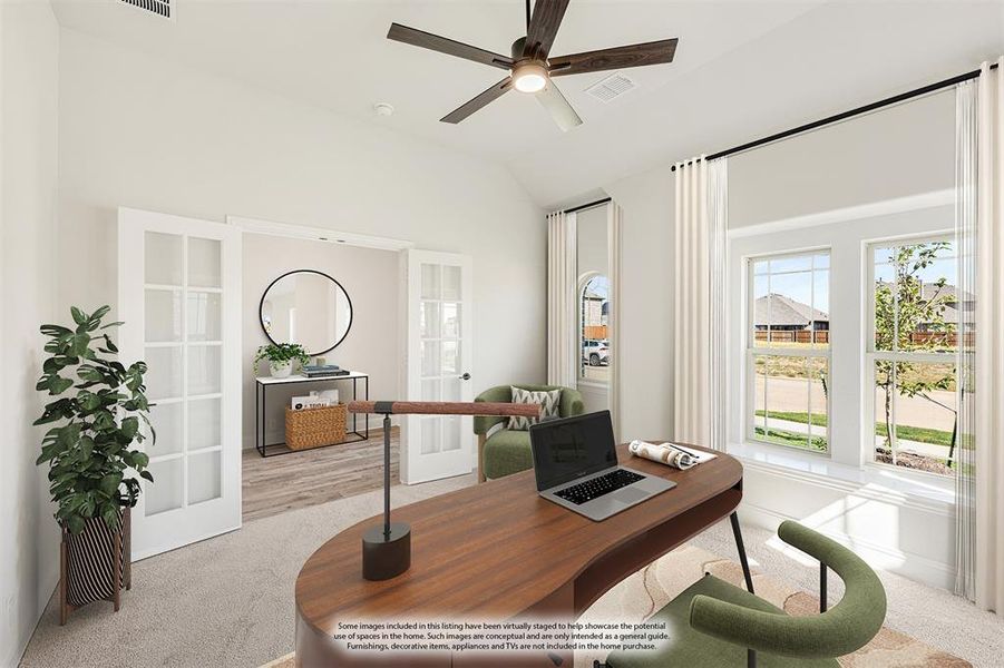 Furnished interior view inside a new home in Hulen Trails Classic 50, Fort Worth (Image 5). Furnished interior view inside a new home in Hulen Trails Classic 50, Fort Worth (Image 5).