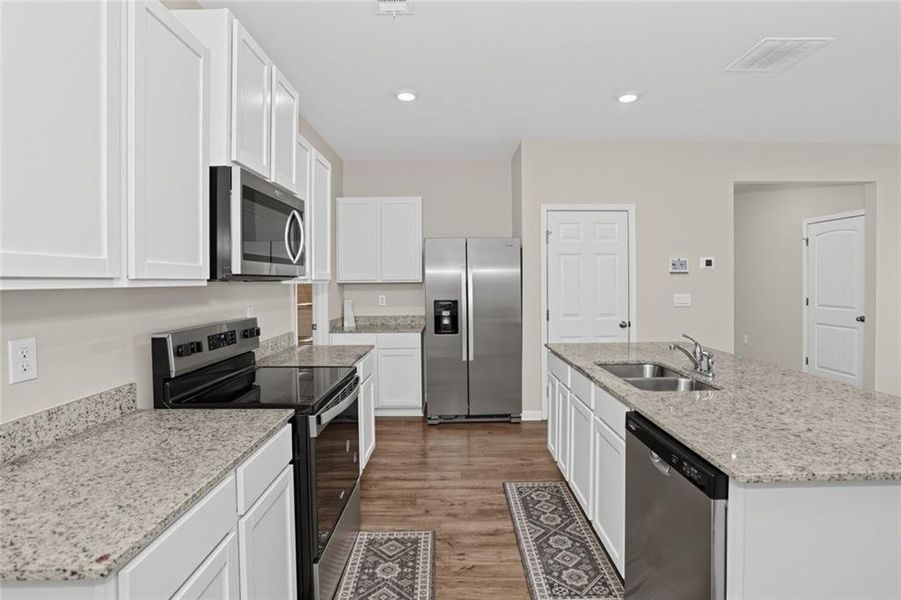 Furnished interior view inside a new home in Etowah Preserve, Dawsonville (Image 11).