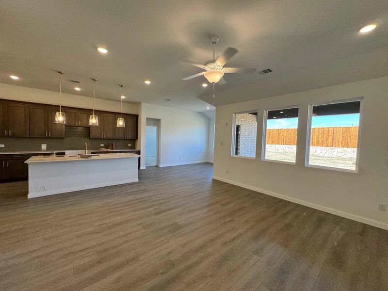 Open Kitchen-Living-Dining Room Construction Progress