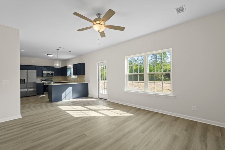 Representative unfurnished interior of a home built from the The Anderson by RTS Homes in Doctor's Creek, Ludowici (Image 30).