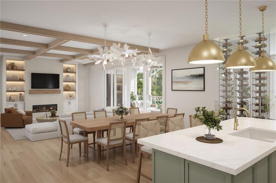 Furnished interior view inside a new home in , Anna Maria (Image 3).