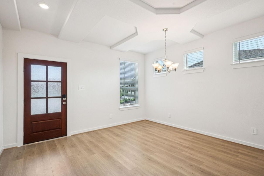 Photo is not of the actual home, but is an inspirational photo of builder’s model home and may depict options, furnishings, and/or decorator features that are not included