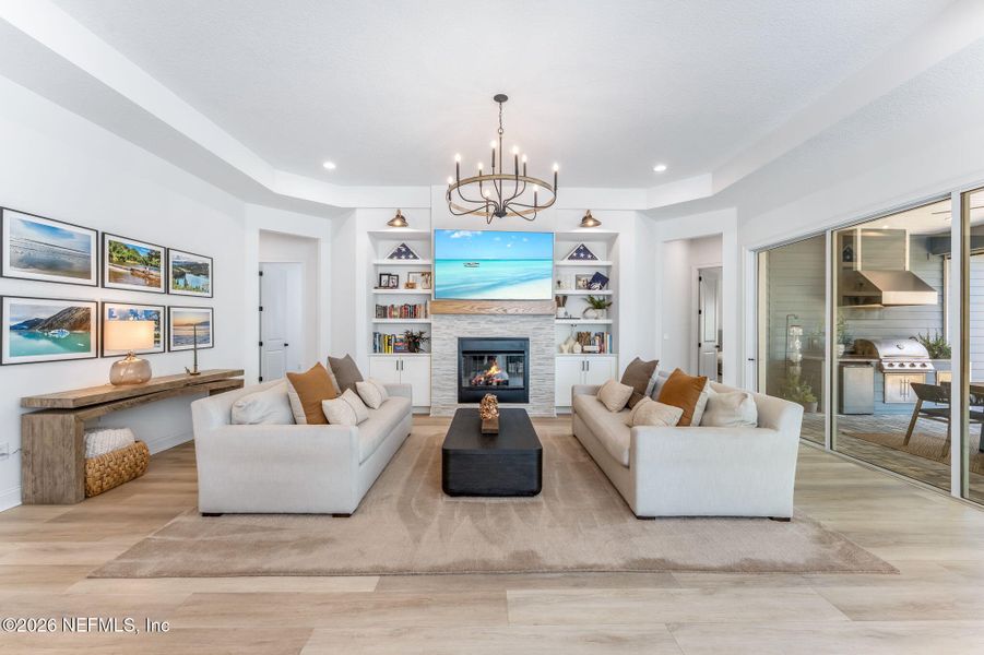 Furnished interior view inside a new home in Palm Crest at Seabrook, Ponte Vedra (Image 42). Furnished interior view inside a new home in Palm Crest at Seabrook, Ponte Vedra (Image 42).