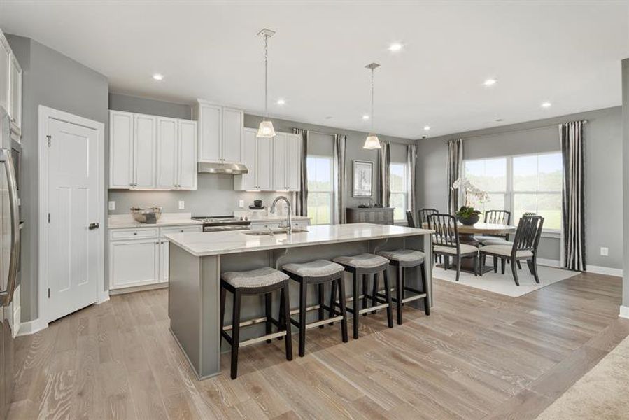 Representative furnished interior of a home built from the Savannah by Ryan Homes in Eagles Crest, Cornelia (Image 2).