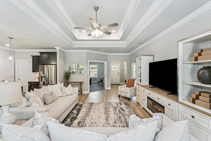 Furnished interior view inside a new home in Walther Reserve, Milton (Image 8).