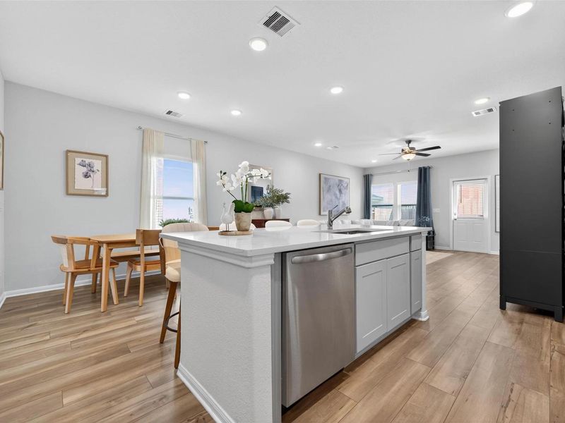 Furnished interior view inside a new home in Lakes at Black Oak, Magnolia (Image 12). Furnished interior view inside a new home in Lakes at Black Oak, Magnolia (Image 12).