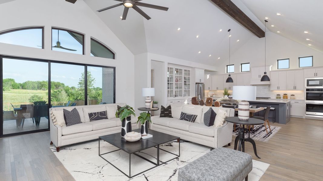 Furnished interior view inside a new home in Parkside on the River West, Georgetown (Image 25).