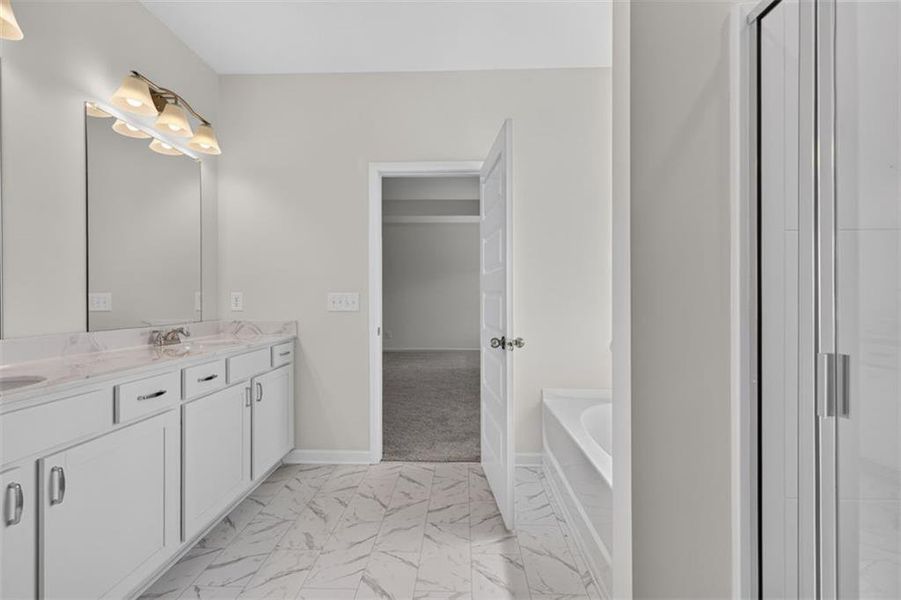 Furnished interior view inside a new home in Jones Ridge, Dallas (Image 9). Furnished interior view inside a new home in Jones Ridge, Dallas (Image 9).
