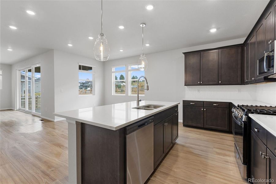Furnished interior view inside a new home in The Manors Collection at Golden Overlook, Golden (Image 11).