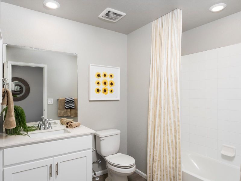 Furnished interior view inside a new home in York Station, Thornton (Image 12).