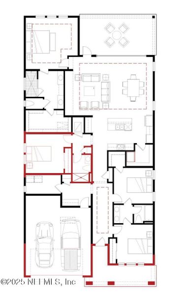 2D floor plan layout of this home in , St. Augustine, FL (Image 3). 2D floor plan layout of this home in , St. Augustine, FL (Image 3).