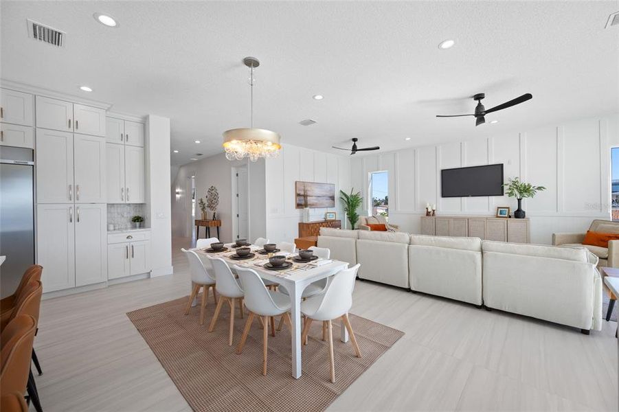 Furnished interior view inside a new home in , Treasure Island (Image 14).
