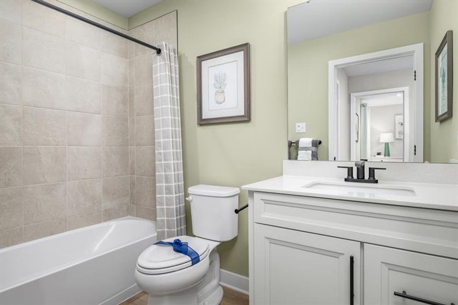 Representative furnished interior of a home built from the Caroline by Ryan Homes in Afton Arbors, Charlotte (Image 20).