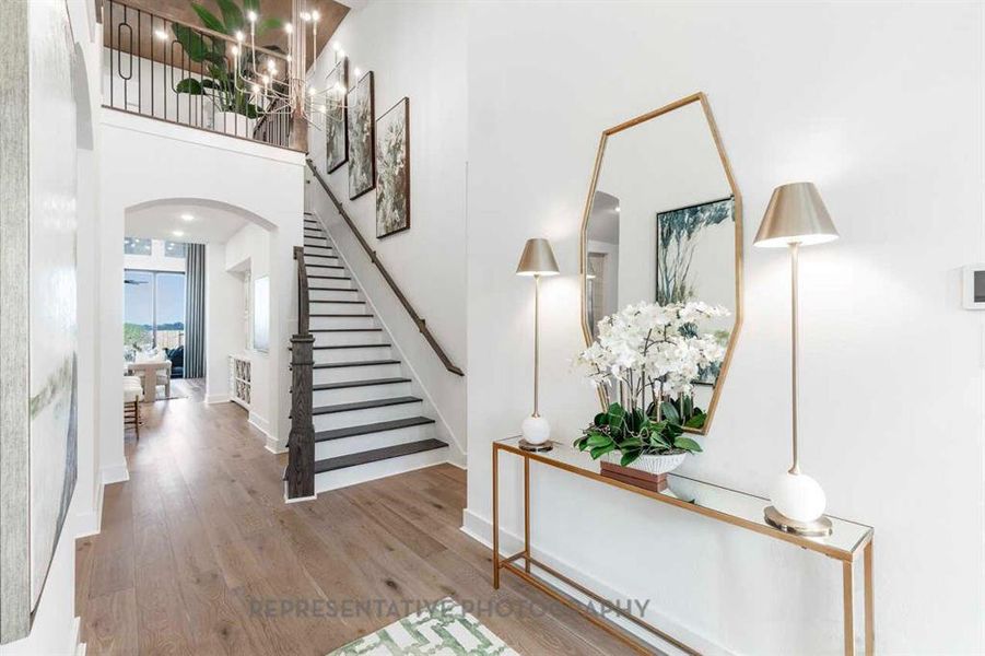 Furnished interior view inside a new home in Star Trail, Prosper (Image 4).