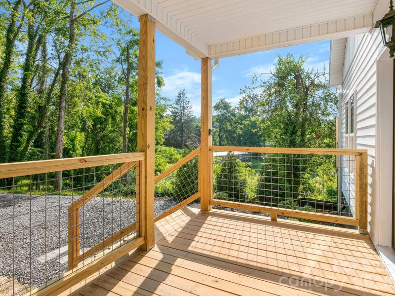 Exterior details and patio area of a home in , Candler (Image 17).