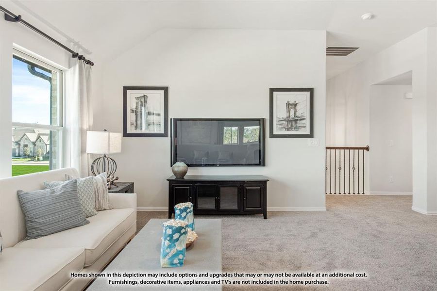 Furnished interior view inside a new home in Parks at Panchasarp Farms, Burleson (Image 15). Furnished interior view inside a new home in Parks at Panchasarp Farms, Burleson (Image 15).