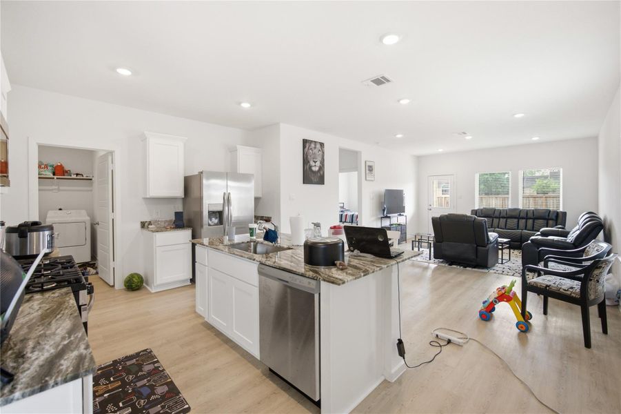Kitchen — Modern kitchen with stainless steel appliances. Kitchen — Modern kitchen with stainless steel appliances.