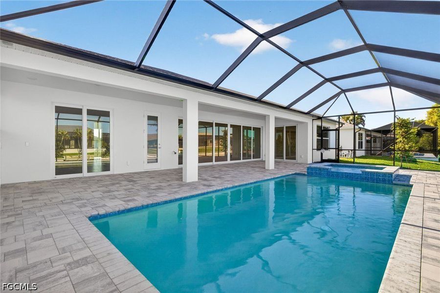 Exterior details and patio area of a home in Cape Coral, Cape Coral (Image 20).